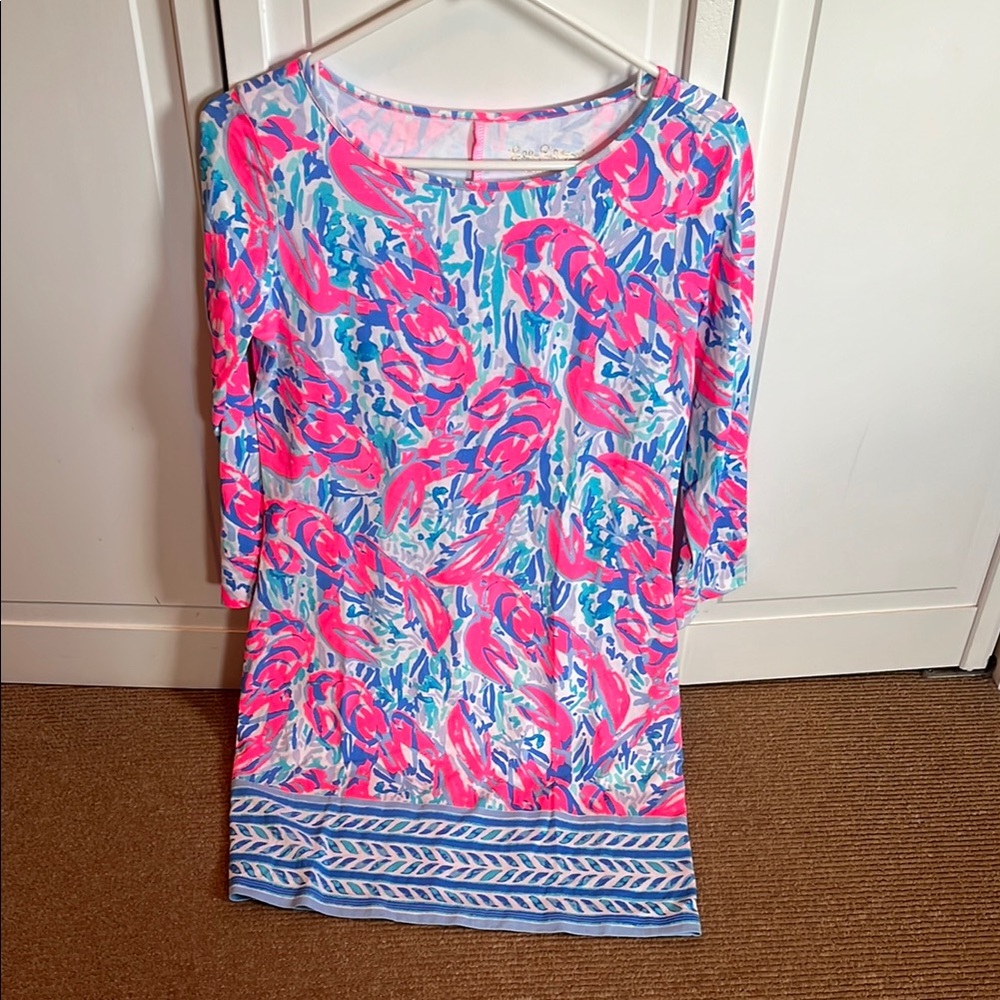 Lilly Pulitzer Pink and Blue Floral Top